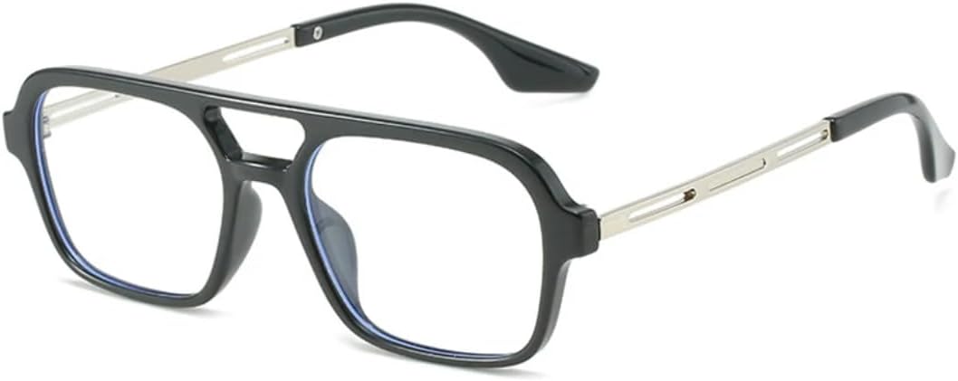 Ретро-солнцезащитные очки с двойной перемычкой, квадратной формы, модные женские, с прозрачными линзами цвета океана, защита от УФ-излучения UV400, модные мужские, с металлическими полыми линзами UATXTAU, Black Clear
Ретро-солнцезащитные очки с двойной перемычкой, квадратной формы, модные женские, с прозрачными линзами цвета океана, защита от УФ-излучения UV400, модные мужские, с металлическими полыми линзами UATXTAU, Black Clear