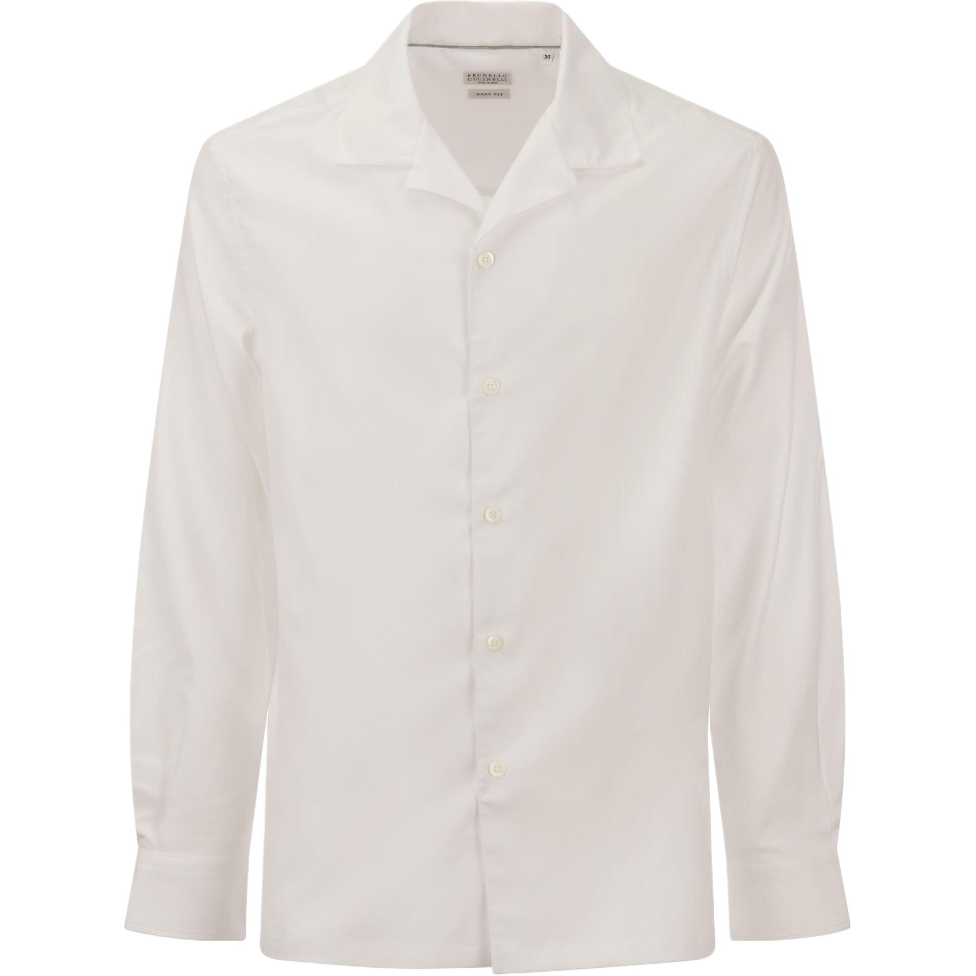 Белая рубашка с длинными рукавами на пуговицах Brunello Cucinelli
Белая рубашка с длинными рукавами на пуговицах Brunello Cucinelli