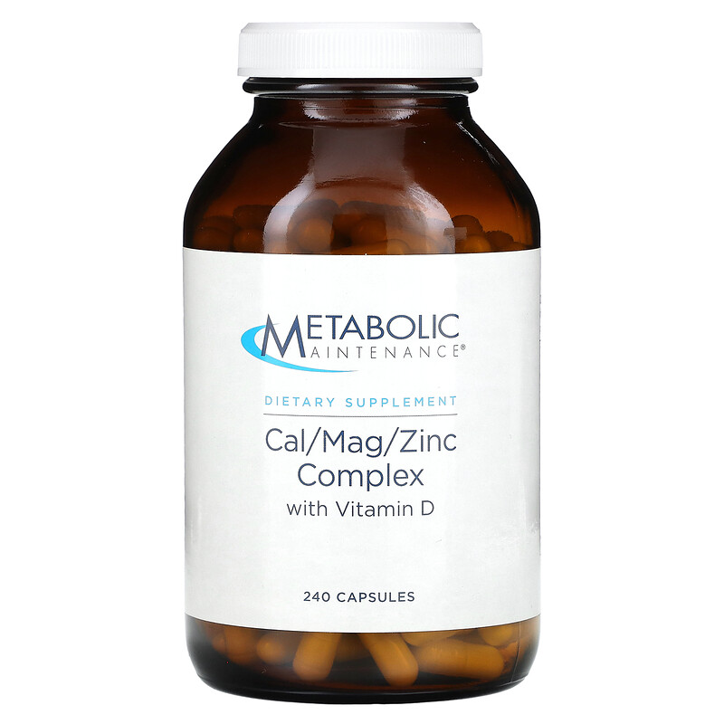 Metabolic Maintenance, комплекс кальция, магния и цинка с витамином D, 240 капсул
Metabolic Maintenance, комплекс кальция, магния и цинка с витамином D, 240 капсул