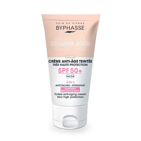 Антивозрастной крем для лица с цветом BYPHASSE Spf 50+, Light
Антивозрастной крем для лица с цветом BYPHASSE Spf 50+, Light