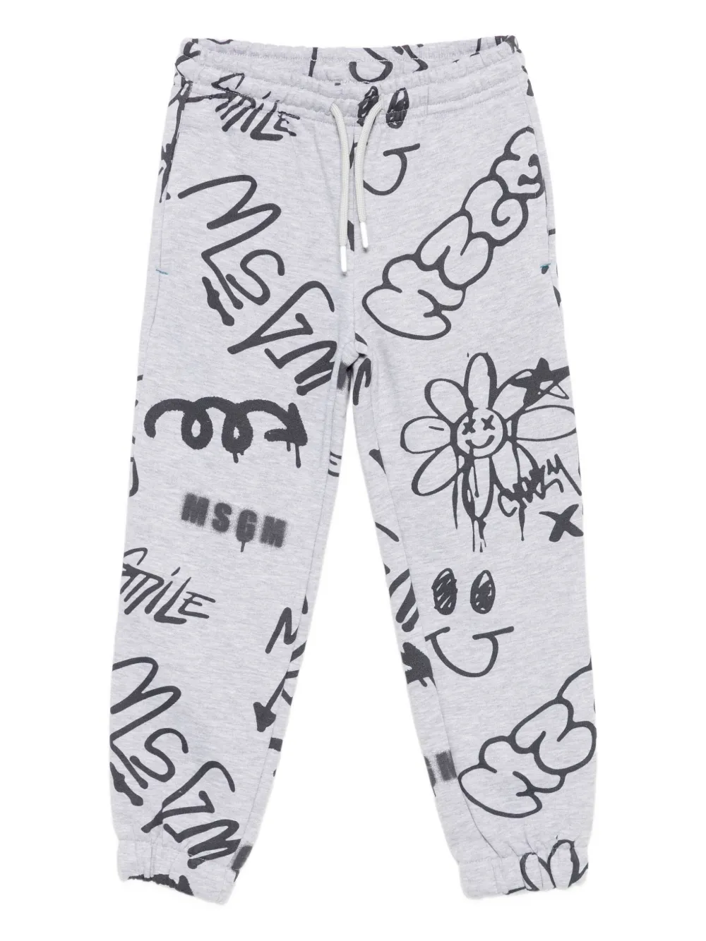 Брюки с кулиской и принтом граффити Msgm Kids, серый
Брюки с кулиской и принтом граффити Msgm Kids, серый