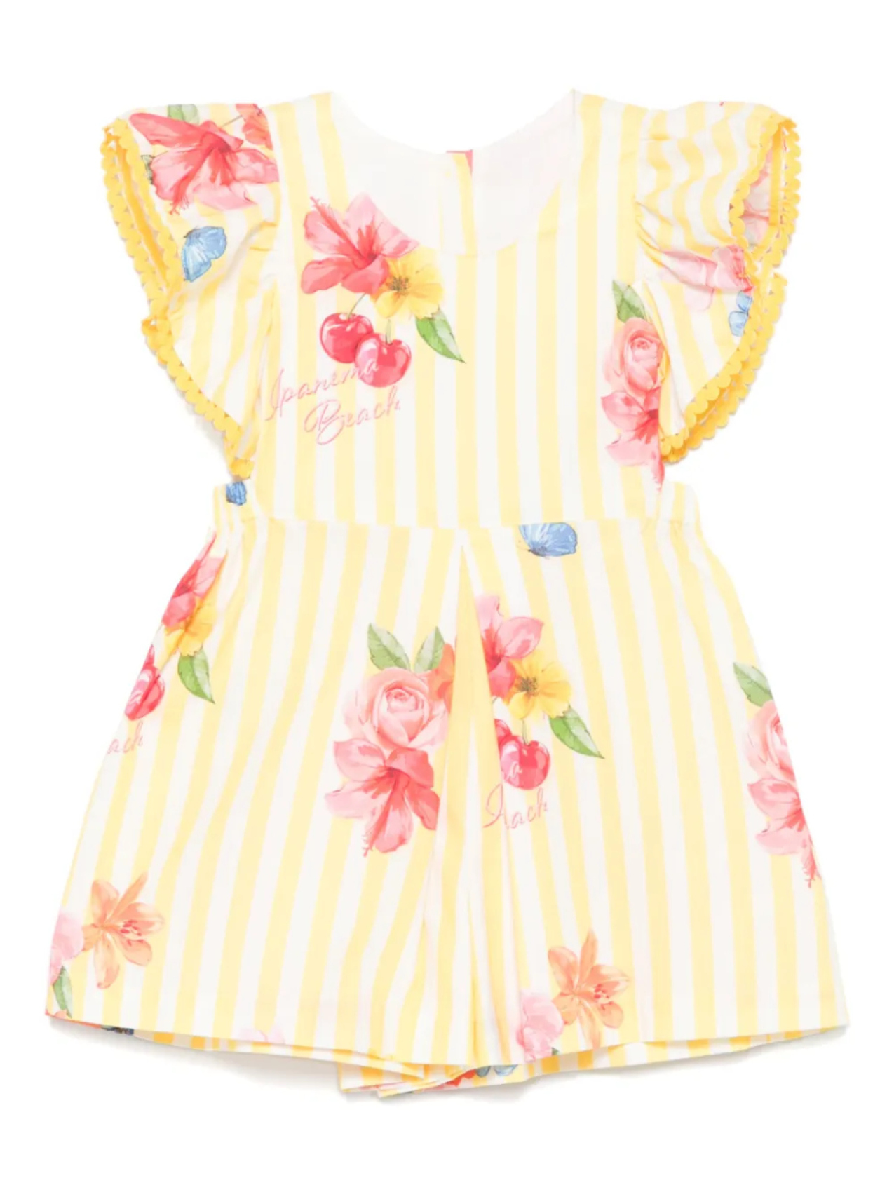 Lapin House ромпер в полоску, желтый
Lapin House ромпер в полоску, желтый