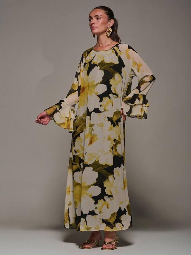 Флоральное шифоновое платье-макси с прямым силуэтом Jolie Moi, Black/Multi
Флоральное шифоновое платье-макси с прямым силуэтом Jolie Moi, Black/Multi