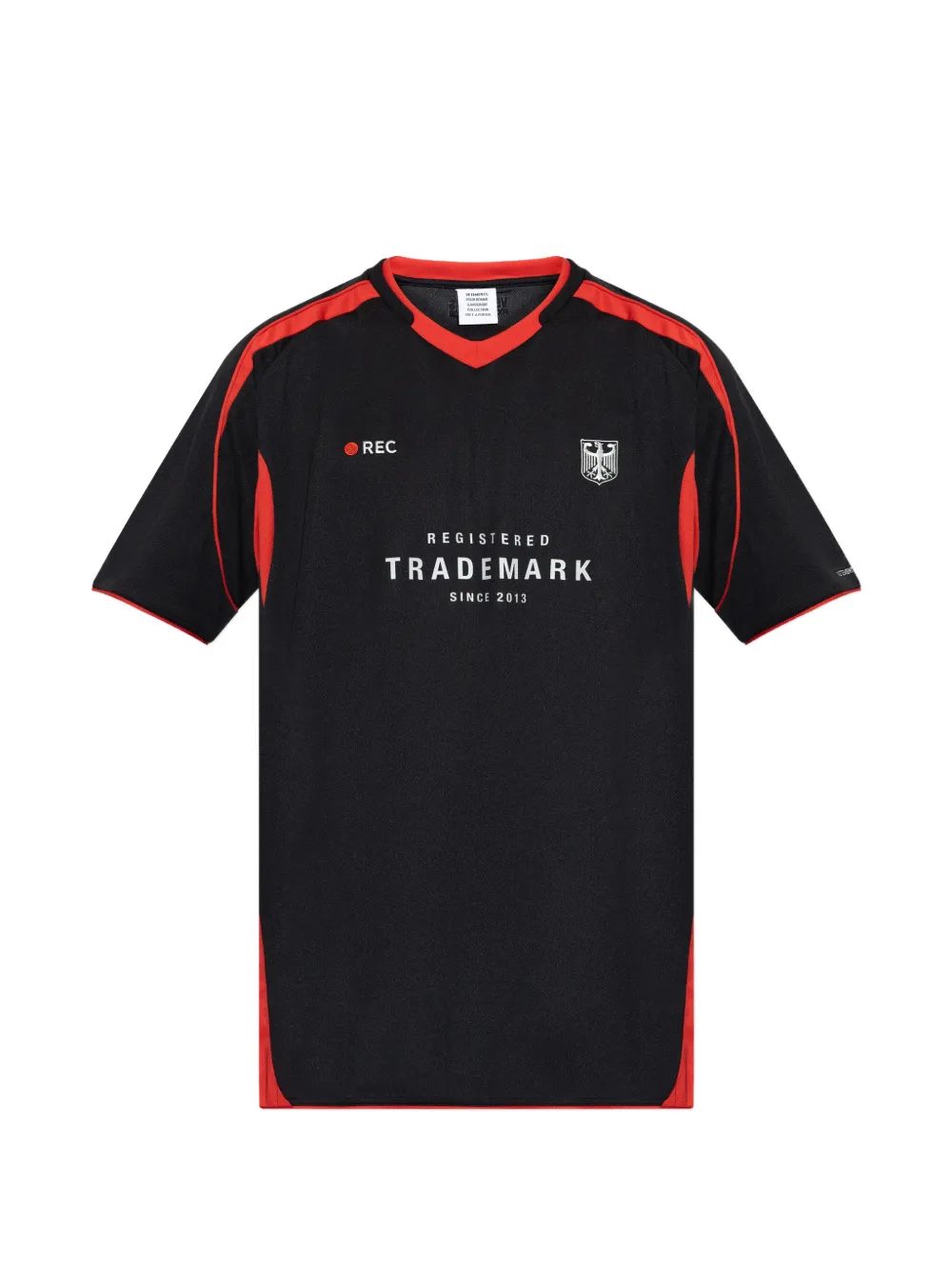 Футболка с фирменным принтом Vetements, черный
Футболка с фирменным принтом Vetements, черный