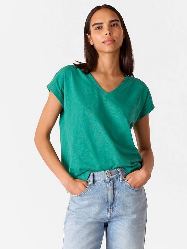 Футболка Willa с V-образным вырезом из чистой органической хлопка Whistles, Mid Green
Футболка Willa с V-образным вырезом из чистой органической хлопка Whistles, Mid Green