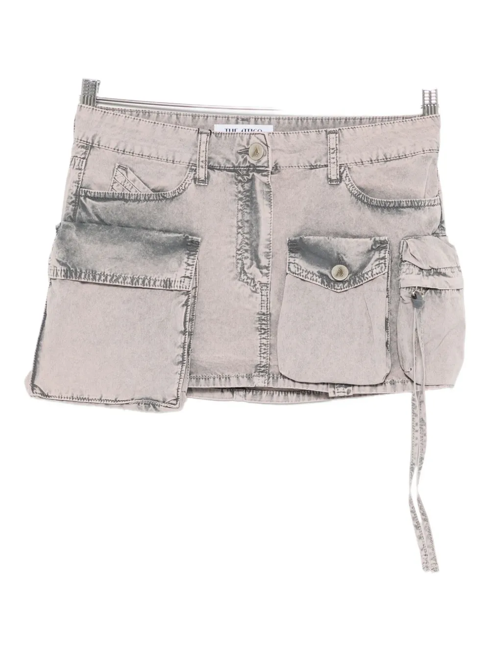 Мини-юбка из хлопка с карманами The Attico, серый
Мини-юбка из хлопка с карманами The Attico, серый