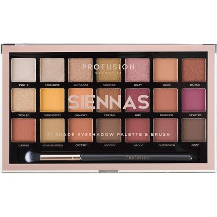 Палитра теней для век Siennas 21 оттенок, Profusion Cosmetics
Палитра теней для век Siennas 21 оттенок, Profusion Cosmetics