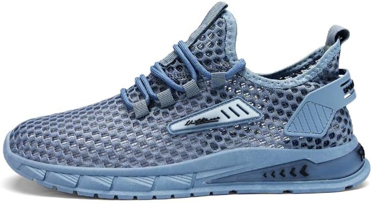 Кроссовки DESESE для мужчин, с сеткой и вентиляцией, с вырезами, дышащие, с нескользящей шнуровкой, модные повседневные теннисные туфли, легкие беговые кроссовки с быстрой сушкой, синий
Кроссовки DESESE для мужчин, с сеткой и вентиляцией, с вырезами, дышащие, с нескользящей шнуровкой, модные повседневные теннисные туфли, легкие беговые кроссовки с быстрой сушкой, синий