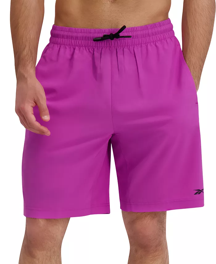Мужские классические тренировочные шорты 9" Reebok, фиолетовый 
Мужские классические тренировочные шорты 9" Reebok, фиолетовый