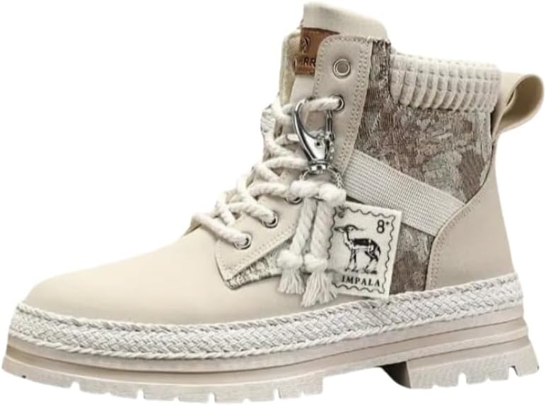 Спортивные сникерсы с высоким верхом для повседневной носки - шнуровка спереди, толстая подошва, прочные и противоскользящие, удобные и стильные для мужчин, короткие ботинки Fmshi, бежевый
Спортивные сникерсы с высоким верхом для повседневной носки - шнуровка спереди, толстая подошва, прочные и противоскользящие, удобные и стильные для мужчин, короткие ботинки Fmshi, бежевый