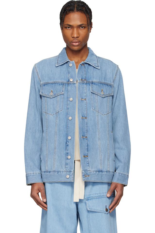 Выцветшая джинсовая куртка Dries Van Noten, синий
Выцветшая джинсовая куртка Dries Van Noten, синий