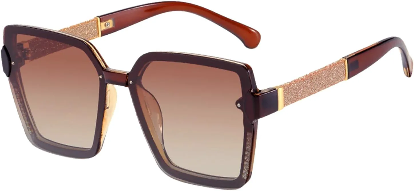 Женские поляризованные солнцезащитные очки, большие пляжные солнцезащитные очки в винтажном ретро-стиле с защитой от УФ-излучения UV 400 SA HEXISHIJIA, Brown
Женские поляризованные солнцезащитные очки, большие пляжные солнцезащитные очки в винтажном ретро-стиле с защитой от УФ-излучения UV 400 SA HEXISHIJIA, Brown