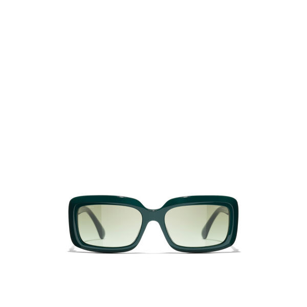 Солнцезащитные очки в прямоугольной оправе Chanel, зеленый
Солнцезащитные очки в прямоугольной оправе Chanel, зеленый