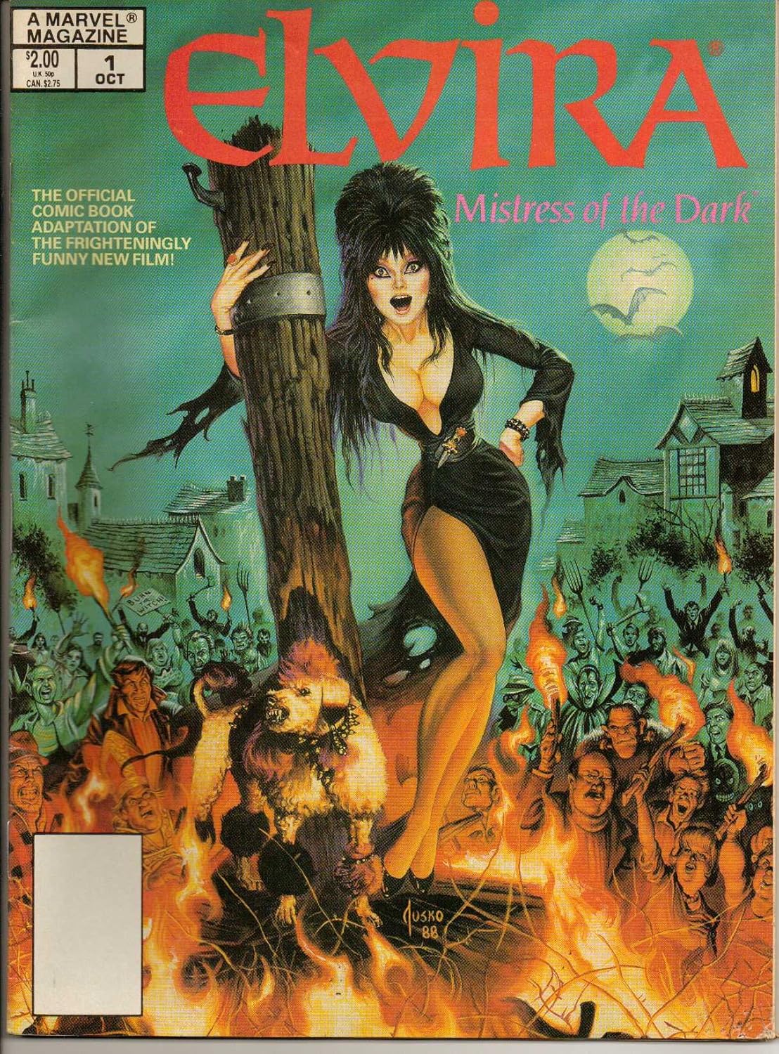 ELVIRA Mistress of the Dark No. 1 (The Official Comic Book Adaptation of the Frighteningly Funny New Film!) (Marvel Comics)
ELVIRA Mistress of the Dark No. 1 (The Official Comic Book Adaptation of the Frighteningly Funny New Film!) (Marvel Comics)