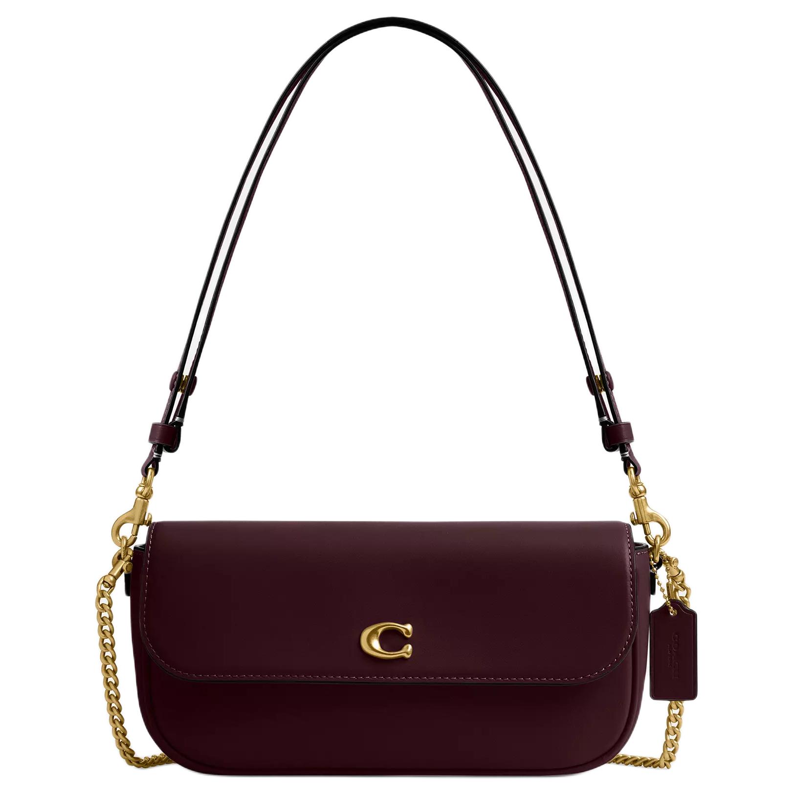 COACH Сумка через плечо из телячьей кожи среднего размера женская марсала
COACH Сумка через плечо из телячьей кожи среднего размера женская марсала