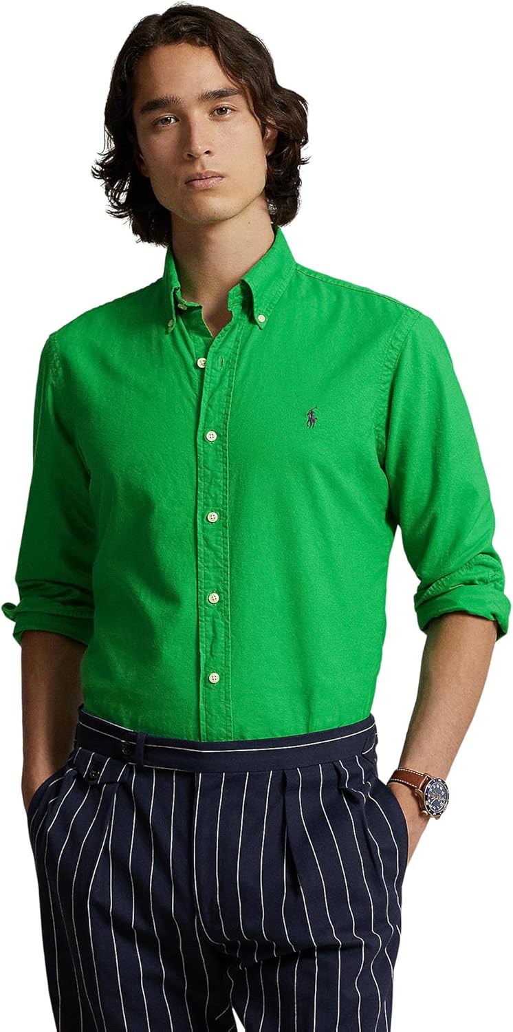 POLO RALPH LAUREN Мужская классическая клетчатая оксфордская рабочая рубашка с длинным рукавом, Preppy Green
POLO RALPH LAUREN Мужская классическая клетчатая оксфордская рабочая рубашка с длинным рукавом, Preppy Green