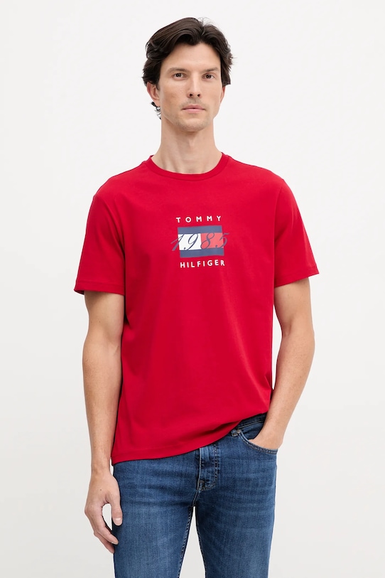 Хлопковая футболка Tommy Hilfiger, красный
Хлопковая футболка Tommy Hilfiger, красный