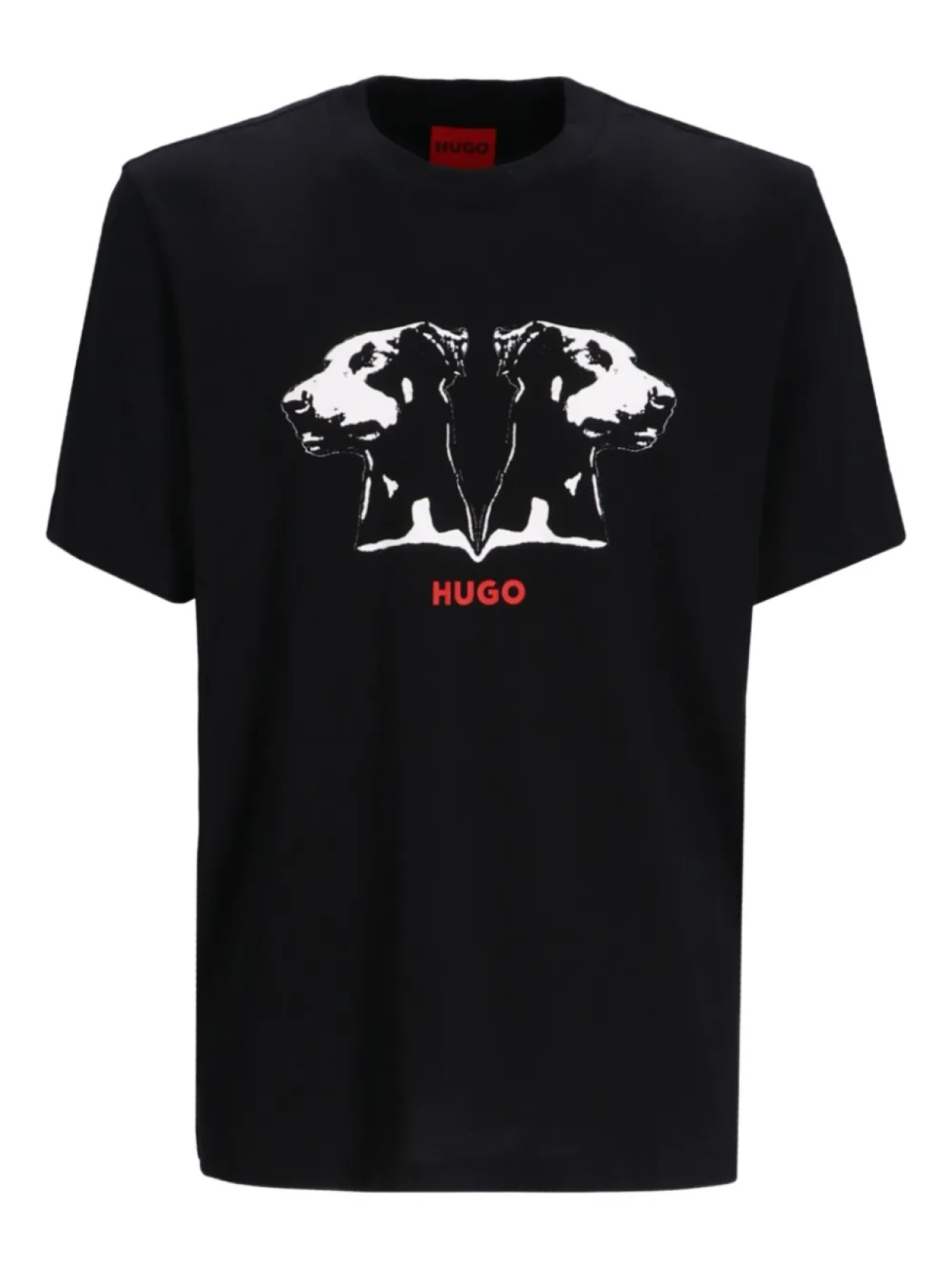HUGO футболка с графичным принтом, черный 
HUGO футболка с графичным принтом, черный