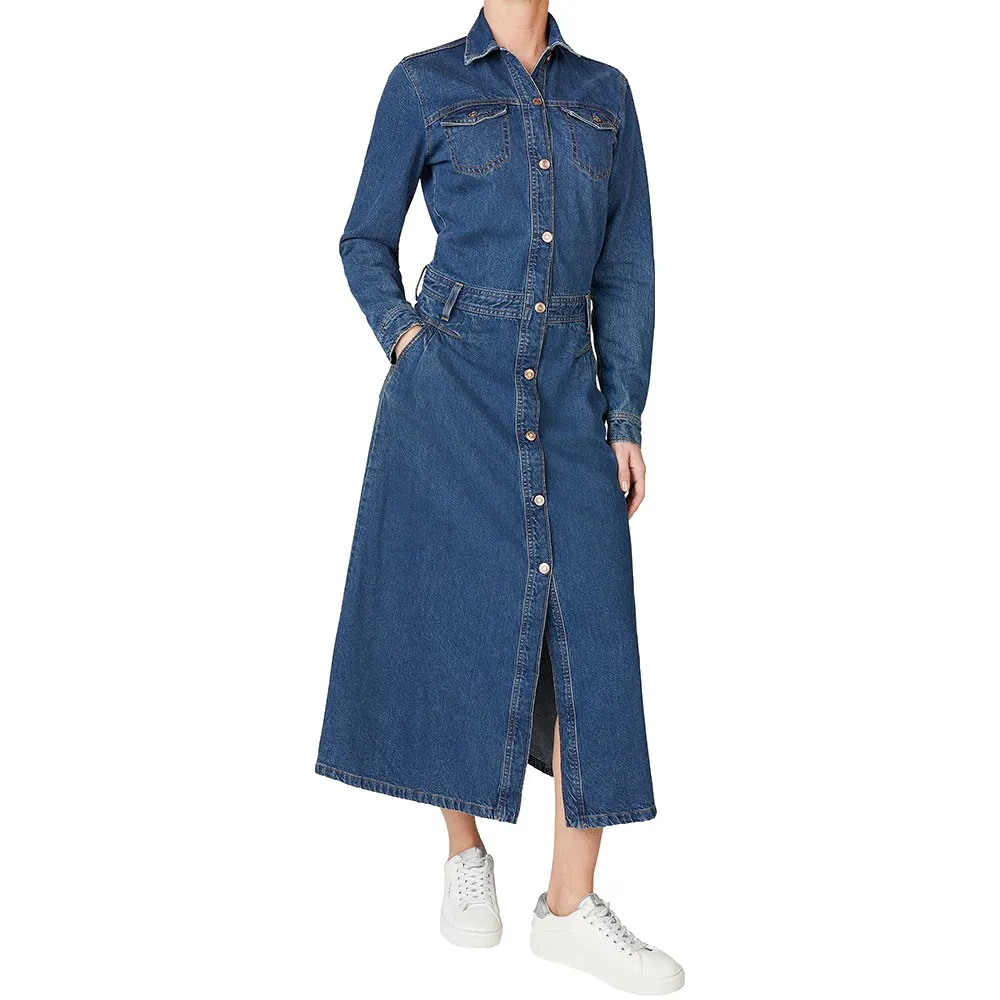 Платье с длинным рукавом Pepe Jeans Becky Denim, синий
Платье с длинным рукавом Pepe Jeans Becky Denim, синий