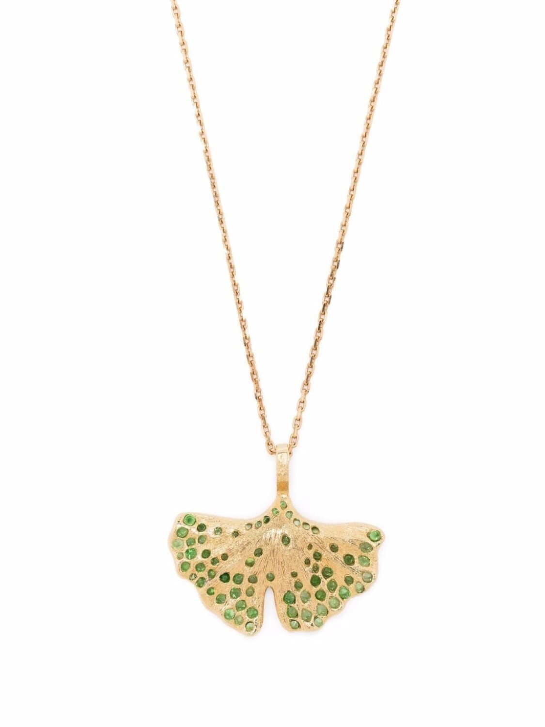 Колье Gingko из желтого золота с цаворитами Aurelie Bidermann, золотой
Колье Gingko из желтого золота с цаворитами Aurelie Bidermann, золотой