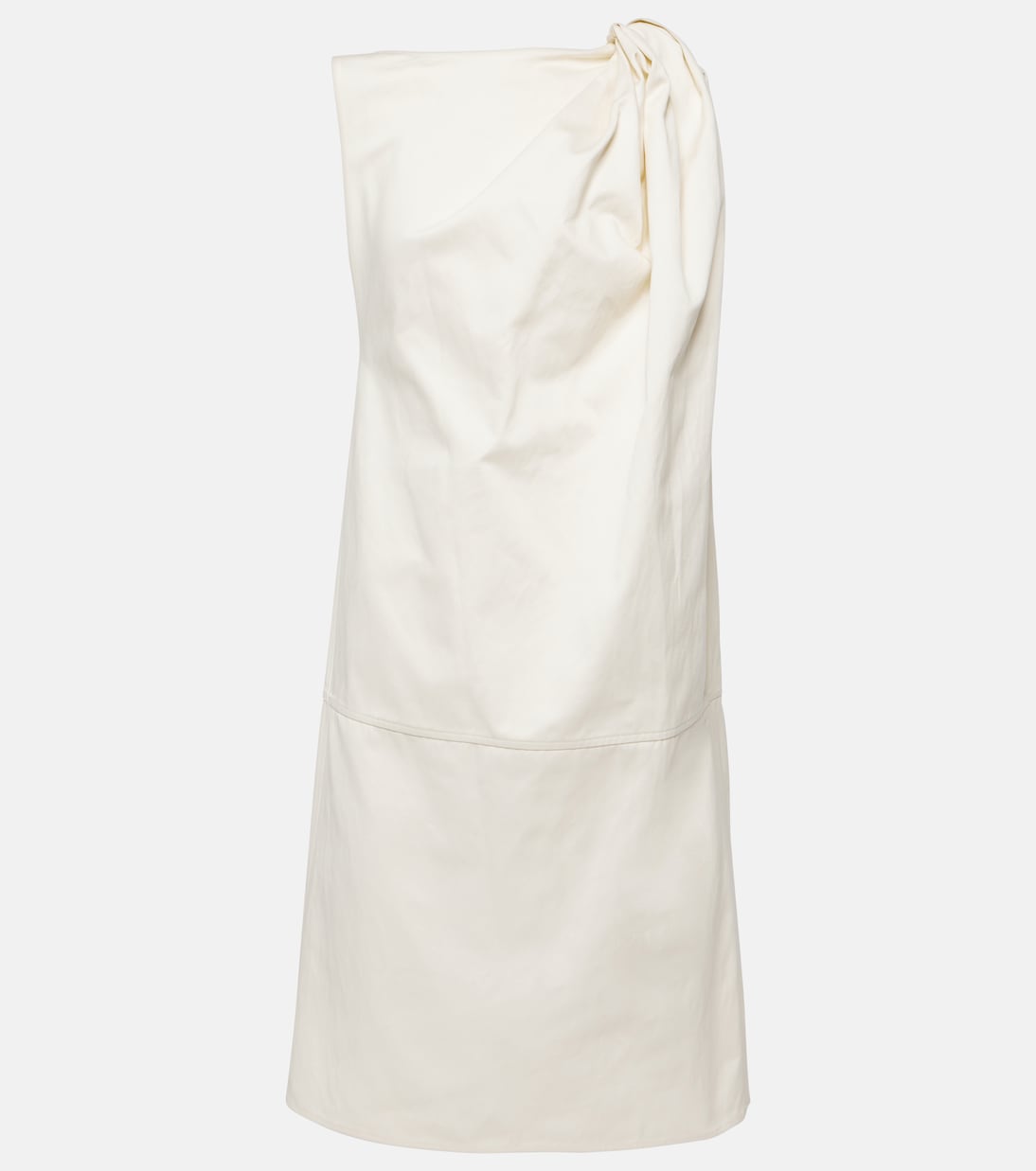 Мини-платье из хлопка и льна с драпировкой Toteme, экрю
Мини-платье из хлопка и льна с драпировкой Toteme, экрю