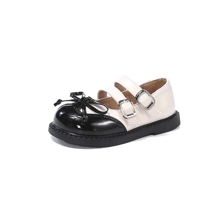 Низкие детские кожаные туфли для детей 3–7 лет TONYBEAR, черный 
Низкие детские кожаные туфли для детей 3–7 лет TONYBEAR, черный