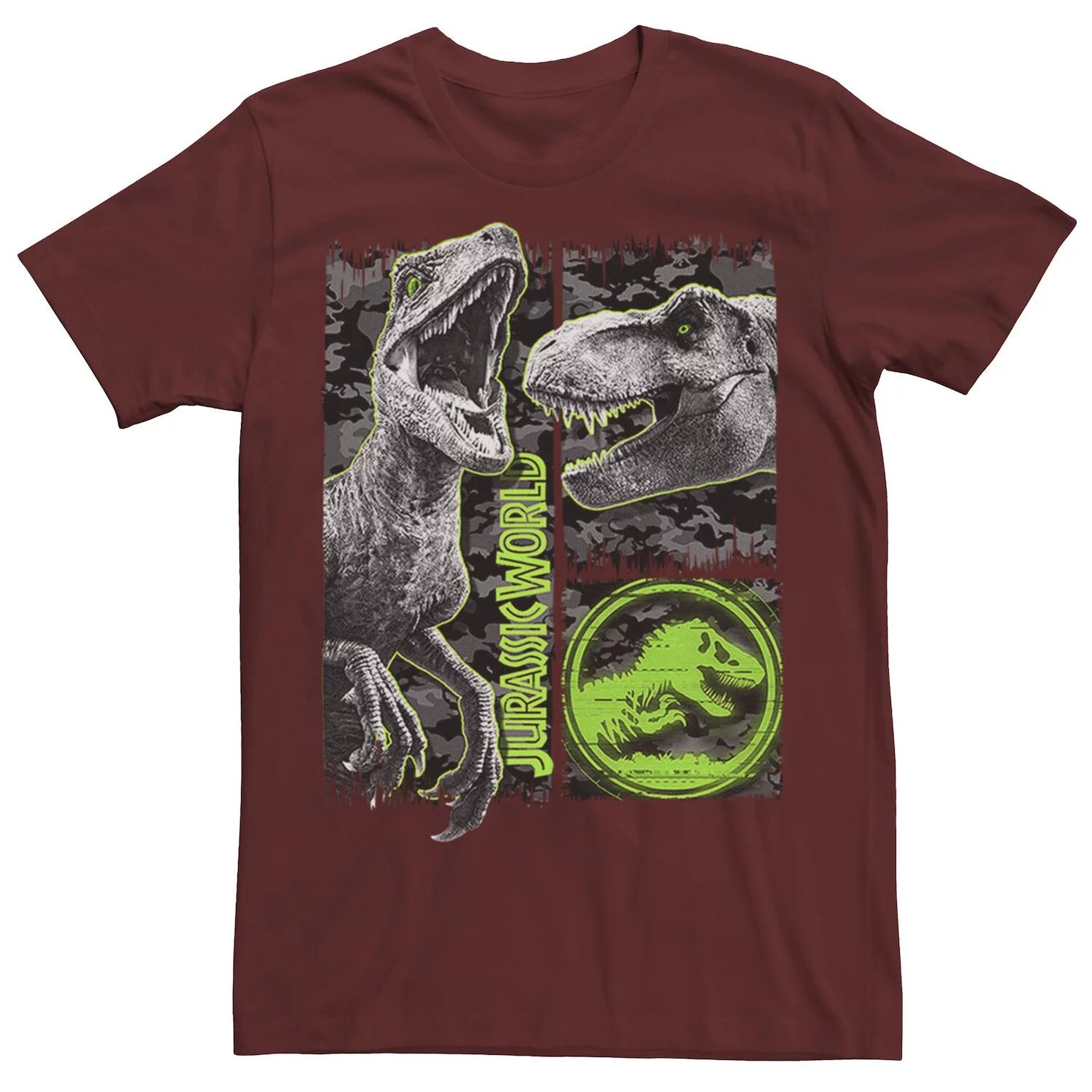 Мужская камуфляжная футболка Jurassic World Two Raptor T-Rex с царапинами Licensed Character
Мужская камуфляжная футболка Jurassic World Two Raptor T-Rex с царапинами Licensed Character