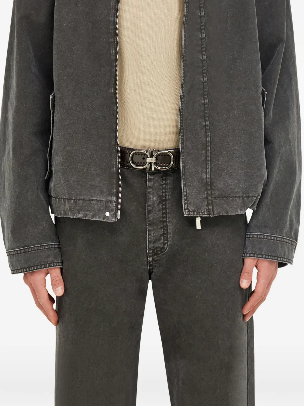 Регулируемый ремень Gancini Ferragamo, черный
Регулируемый ремень Gancini Ferragamo, черный