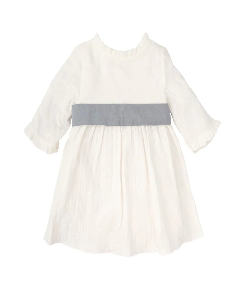 Платье для девочки с французским рукавом и бантом на спине BABIDÚ, белый
Платье для девочки с французским рукавом и бантом на спине BABIDÚ, белый