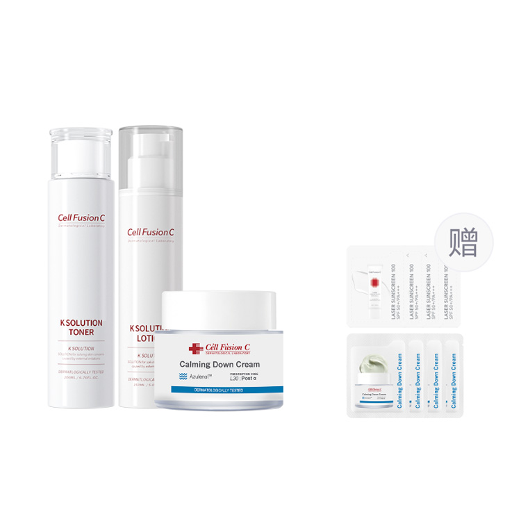 Набор для ухода за чувствительной кожей восстанавливающий увлажняющий и питающий комплект из 3 средств Cell Fusion C
Набор для ухода за чувствительной кожей восстанавливающий увлажняющий и питающий комплект из 3 средств Cell Fusion C