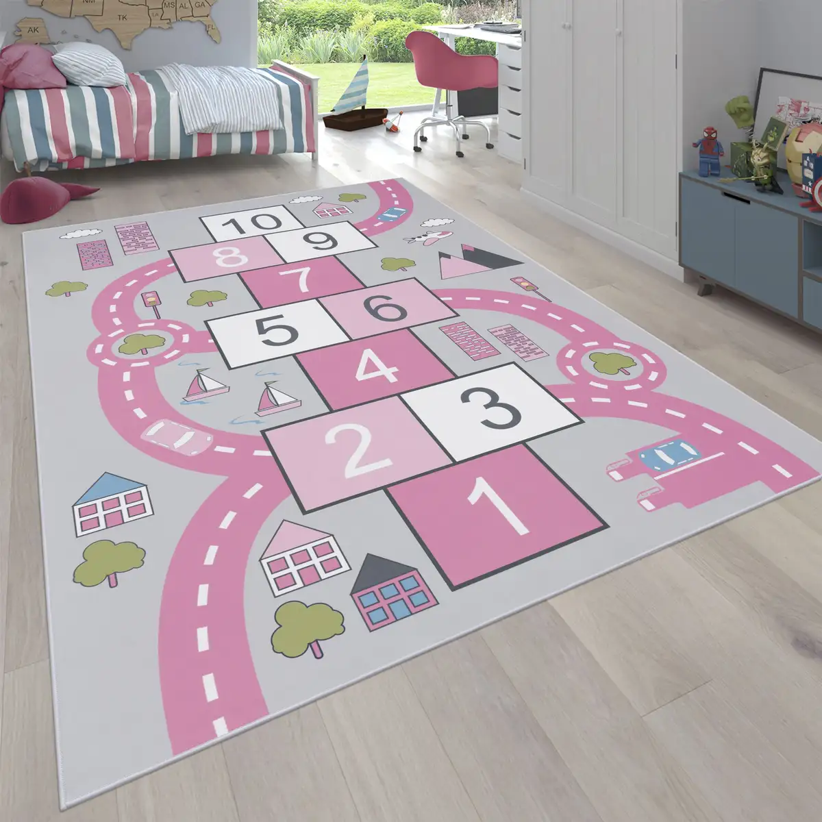 Детский коврик Paco Home "Bino 569", прямоугольный, с коротким ворсом, коврик для уличных игр и надувная коробка с мотивом "Рай и ад" 300х400 см, розовый
Детский коврик Paco Home "Bino 569", прямоугольный, с коротким ворсом, коврик для уличных игр и надувная коробка с мотивом "Рай и ад" 300х400 см, розовый