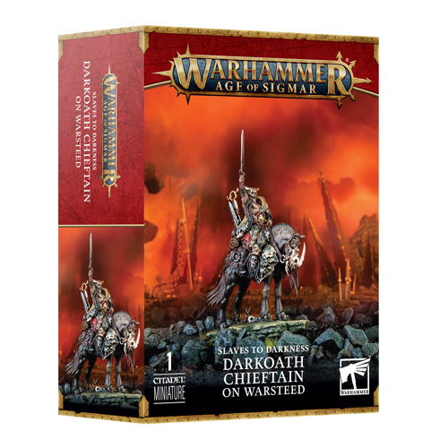 Фигурка Warhammer Age Of Sigmar: Slaves To Darkness – Darkoath Chieftain On Warsteed Games Workshop
Фигурка Warhammer Age Of Sigmar: Slaves To Darkness – Darkoath Chieftain On Warsteed Games Workshop