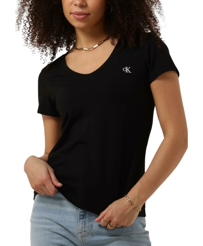 Футболка из эластичного топа с вышивкой Calvin Klein, черный
Футболка из эластичного топа с вышивкой Calvin Klein, черный