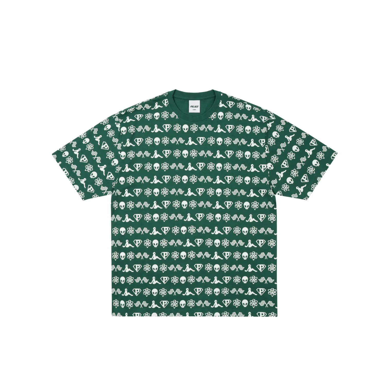 PALACE SS25 Футболка Unisex Green Crew Neck Moderate Straight Fit, Зеленый, PALACE SS25 Футболка Unisex Green Crew Neck Moderate Straight Fit
PALACE SS25 Футболка Unisex Green Crew Neck Moderate Straight Fit, Зеленый, PALACE SS25 Футболка Unisex Green Crew Neck Moderate Straight Fit