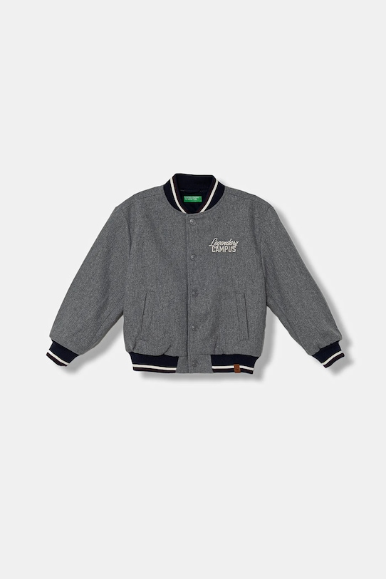 Детская куртка-бомбер с шерстью United Colors Of Benetton, серый
Детская куртка-бомбер с шерстью United Colors Of Benetton, серый