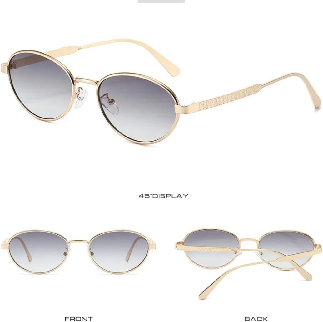 Винтажные солнцезащитные очки в металлической оправе с градиентным переходом цвета, женские, с овальными линзами разных цветов, для вождения VFDHN, 3821-c2
Винтажные солнцезащитные очки в металлической оправе с градиентным переходом цвета, женские, с овальными линзами разных цветов, для вождения VFDHN, 3821-c2