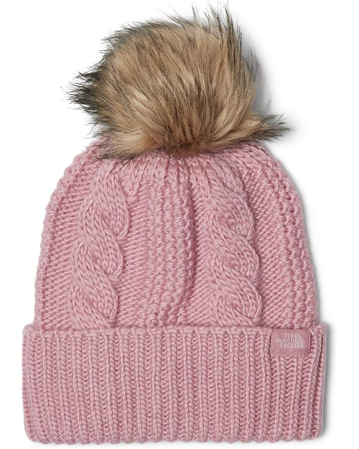 Шапка The North Face Oh Mega Fur Pom Beanie, цвет Mauve 
Шапка The North Face Oh Mega Fur Pom Beanie, цвет Mauve