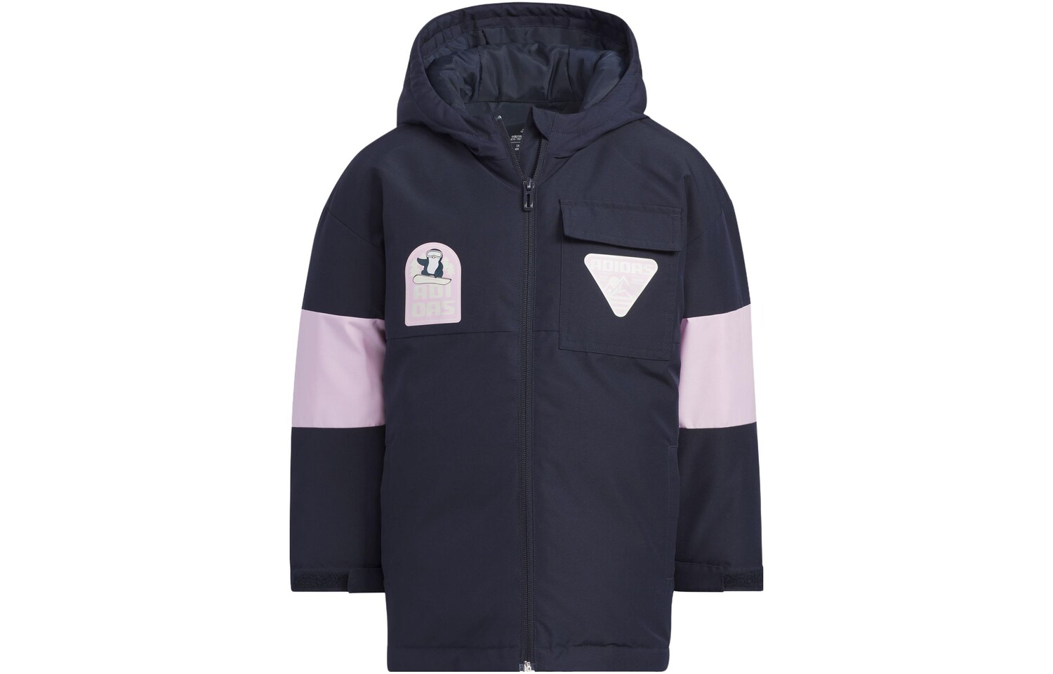 Детский пуховик Adidas, черный 
Детский пуховик Adidas, черный