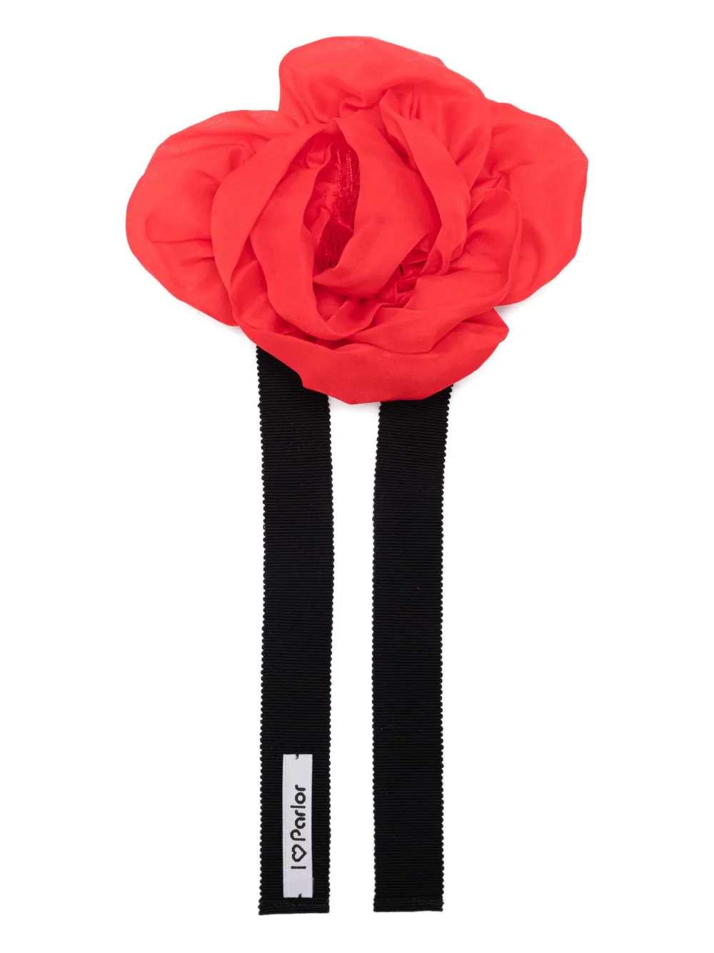 Колье-чокер из ленты в форме розы Parlor, красный