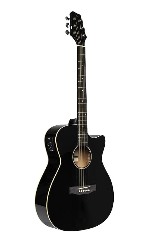 Акустическая гитара Stagg Cutaway Acoustic Electric Auditorium Guitar - Black - SA35 ACE-BK
Акустическая гитара Stagg Cutaway Acoustic Electric Auditorium Guitar - Black - SA35 ACE-BK
