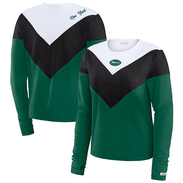 Женская футболка New York Jets с длинным рукавом, трикотаж, зеленый/черный Wear By Erin Andrews
Женская футболка New York Jets с длинным рукавом, трикотаж, зеленый/черный Wear By Erin Andrews
