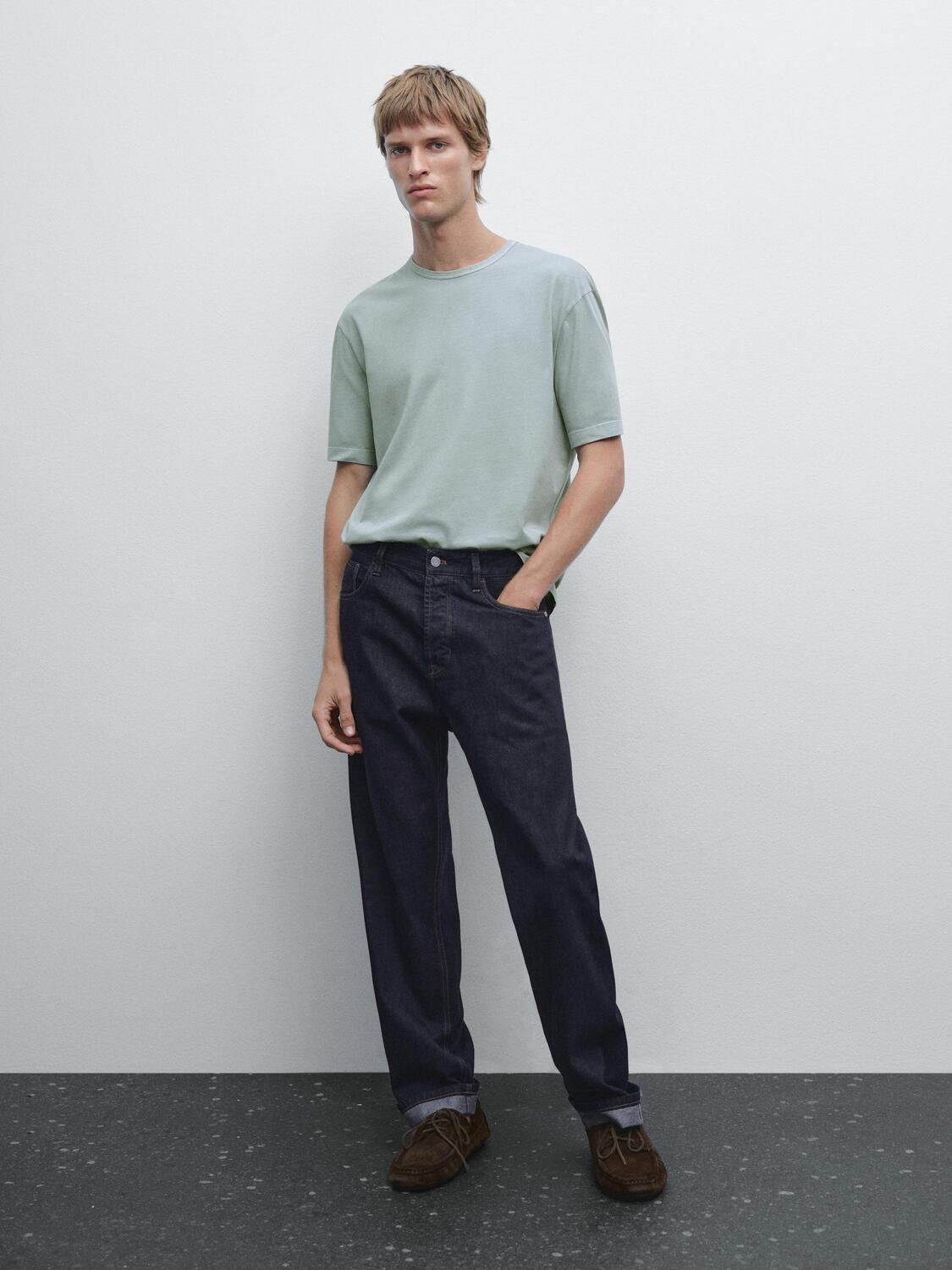 Футболка с короткими рукавами и эффектом потертости Massimo Dutti, серо-голубой
Футболка с короткими рукавами и эффектом потертости Massimo Dutti, серо-голубой