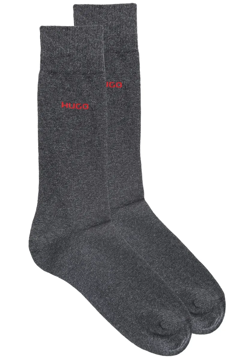 Деловые носки HUGO Underwear "2P RS UNI CC" (2 пары в упаковке, 2 шт. в упаковке), с контрастной надписью логотипа HUGO, черный
Деловые носки HUGO Underwear "2P RS UNI CC" (2 пары в упаковке, 2 шт. в упаковке), с контрастной надписью логотипа HUGO, черный