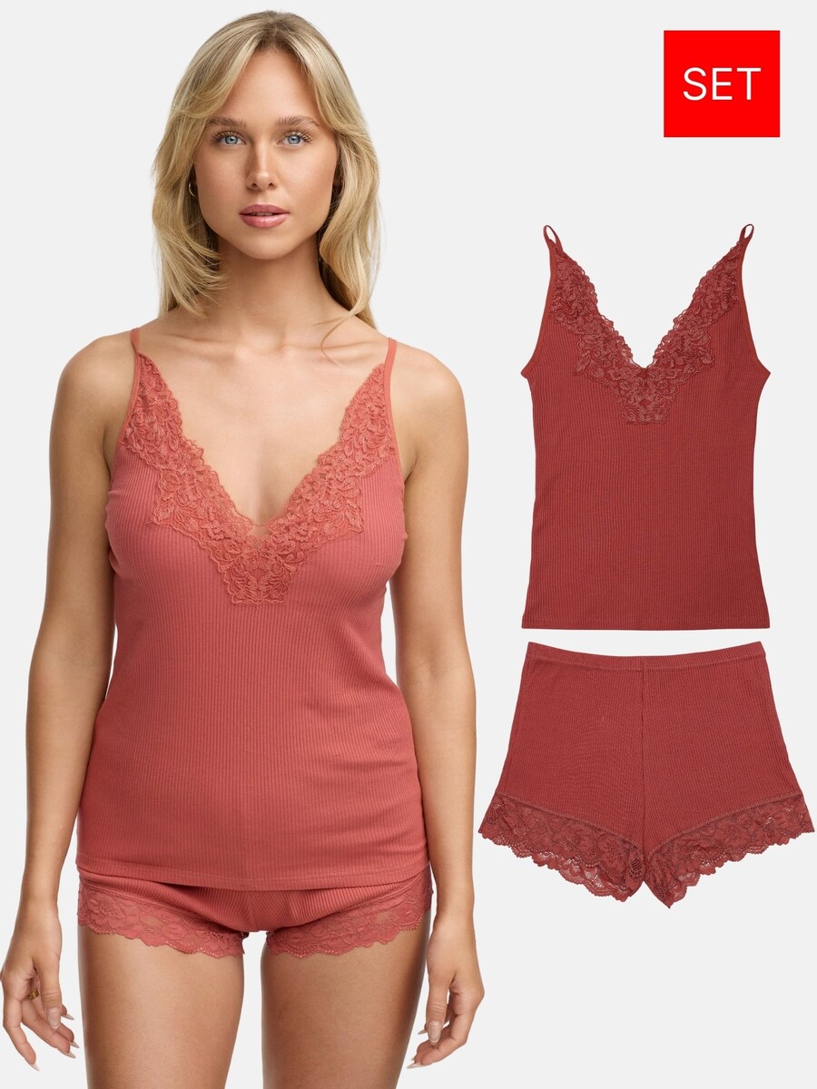 Короткий пижамный комплект Tazzio F909, оранжевый
Короткий пижамный комплект Tazzio F909, оранжевый