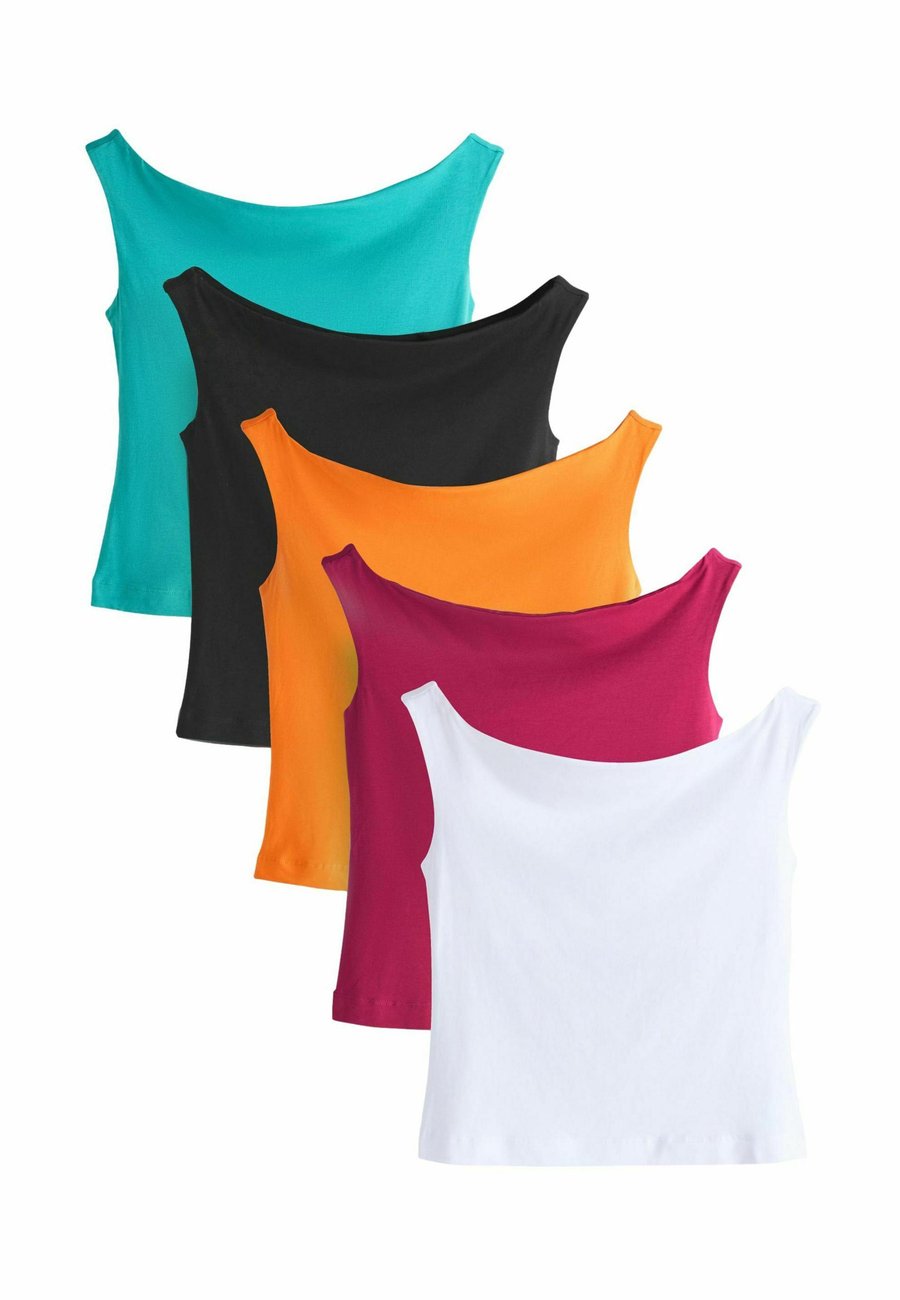 Топ Next 5 PACK, Teal White Black Purple Orange/Black
Топ Next 5 PACK, Teal White Black Purple Orange/Black