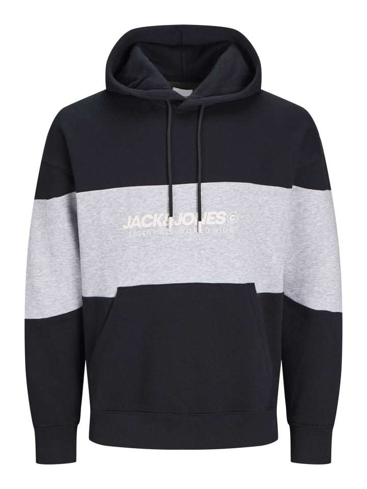 Черная толстовка с капюшоном JACK & JONES PLUS
Черная толстовка с капюшоном JACK & JONES PLUS
