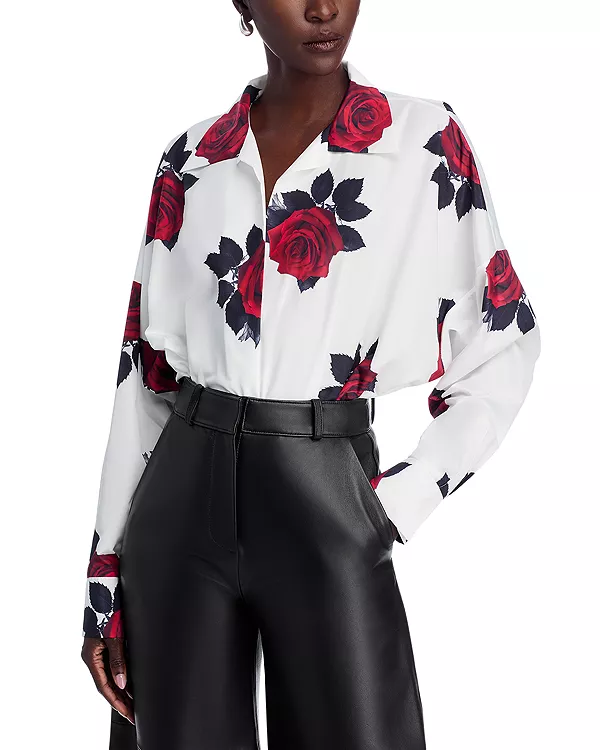 Супер свободный боди-рубашка в стиле бойфренда Norma Kamali, красный
Супер свободный боди-рубашка в стиле бойфренда Norma Kamali, красный