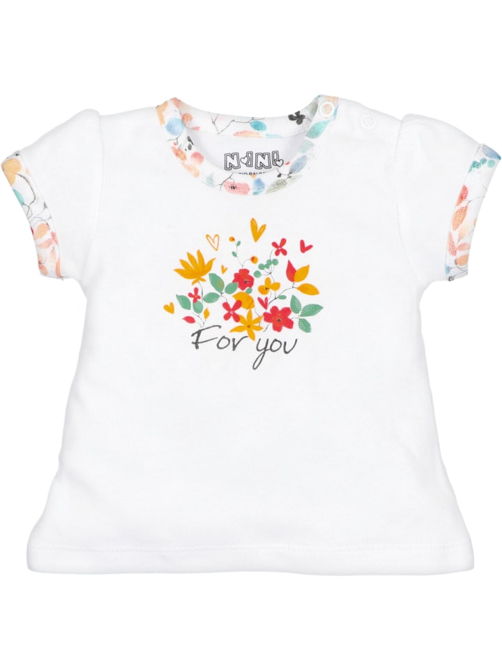 Детская рубашка с цветочным принтом белого цвета Nini
Детская рубашка с цветочным принтом белого цвета Nini