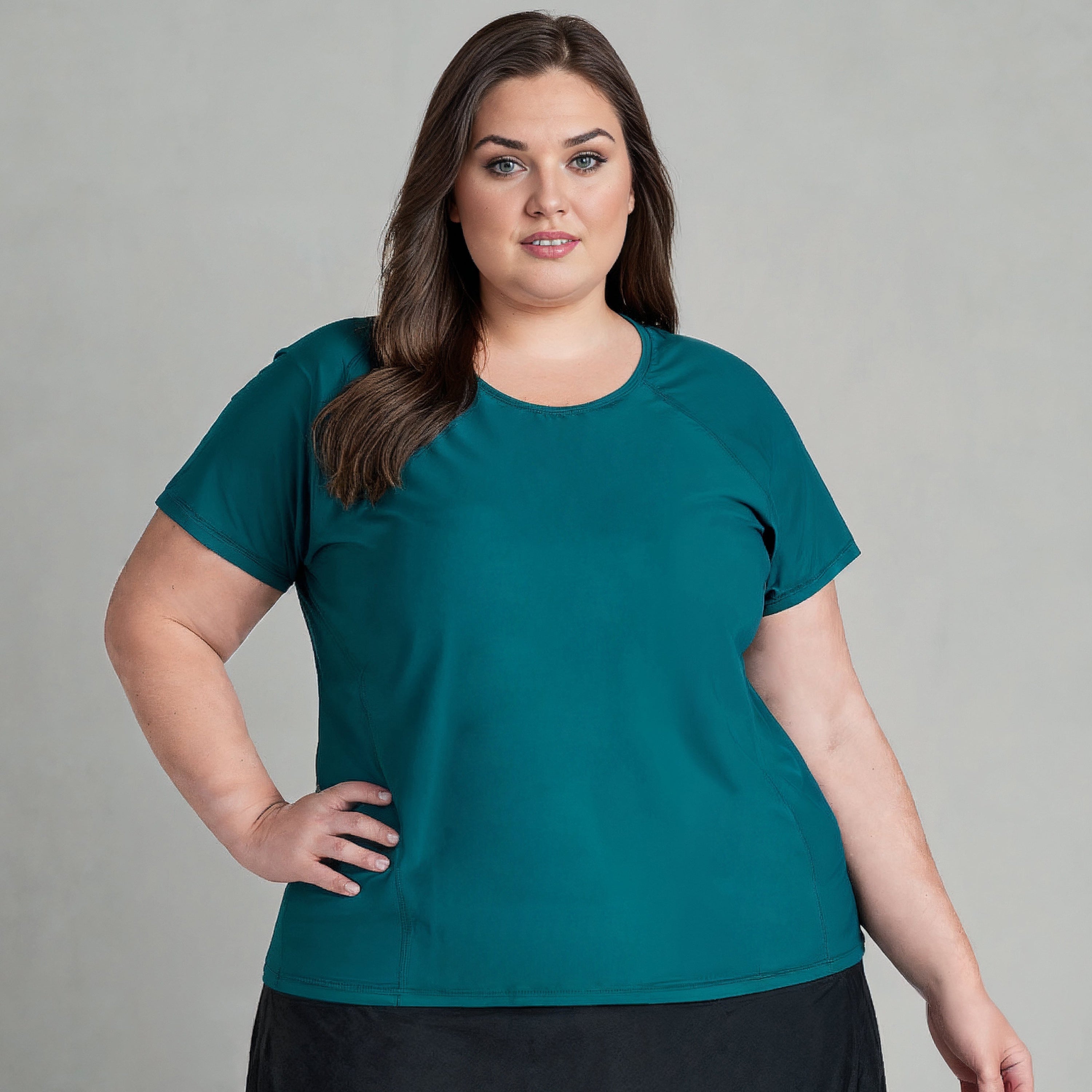 Женский свободный топ Adele с коротким рукавом Calypsa, цвет dark jade
Женский свободный топ Adele с коротким рукавом Calypsa, цвет dark jade