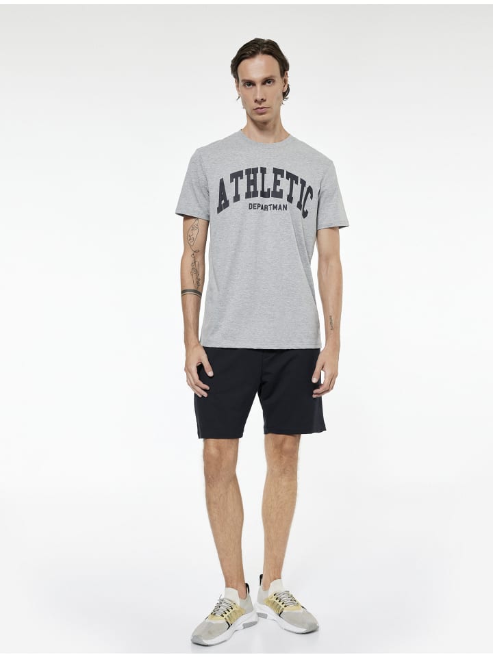 Футболка SS серого меланжевого цвета с узором KOTON
Футболка SS серого меланжевого цвета с узором KOTON